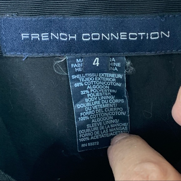 French Connection Gathered Collar Double Breasted Blazer - Picture 11 of 11